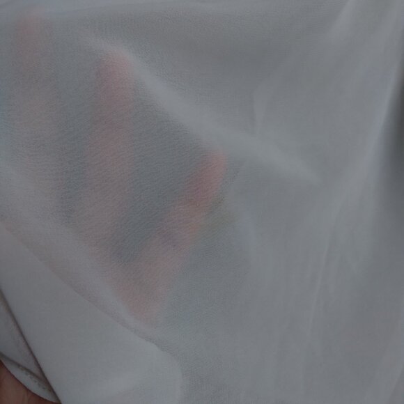 Vintage Private Luxuries White Sheer Slip Dress with Floral Patch Detail - Picture 6 of 6